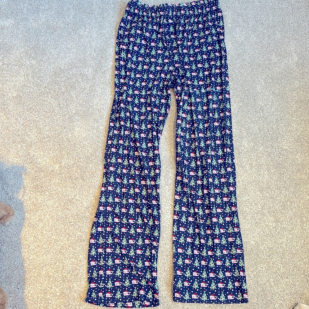 Vineyard Vines Christmas Whale Pajamas Bottoms Youth XL (Size 18)